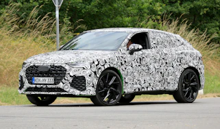 Audi RS Q3 Sportback front three quarter dynamic prototype