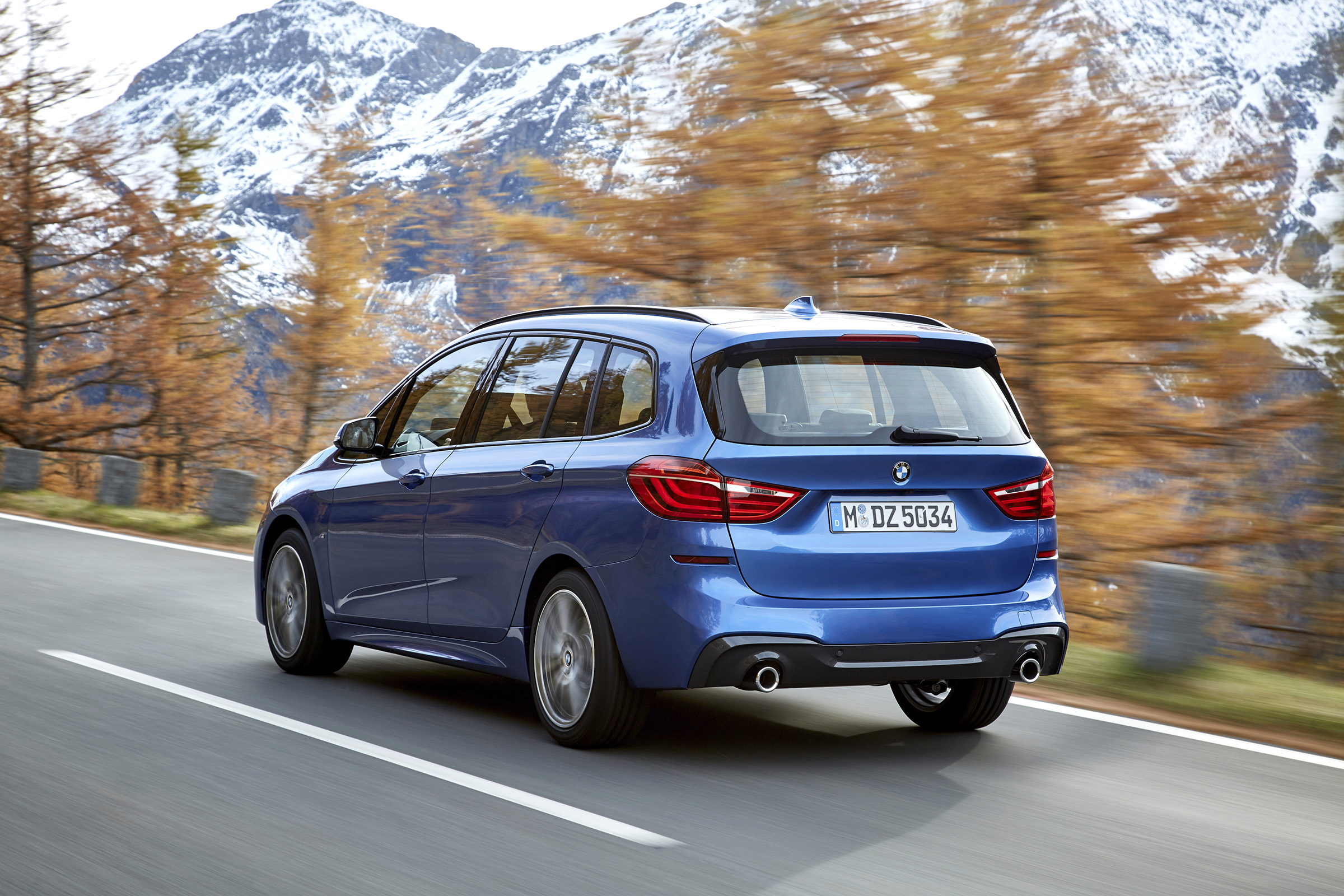 BMW 2 Series Gran Tourer driving - rear view