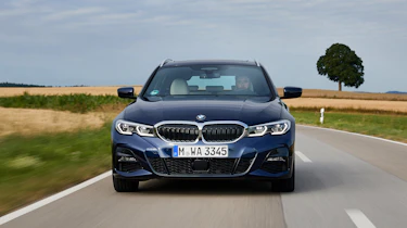 BMW 3 Series Touring estate front driving