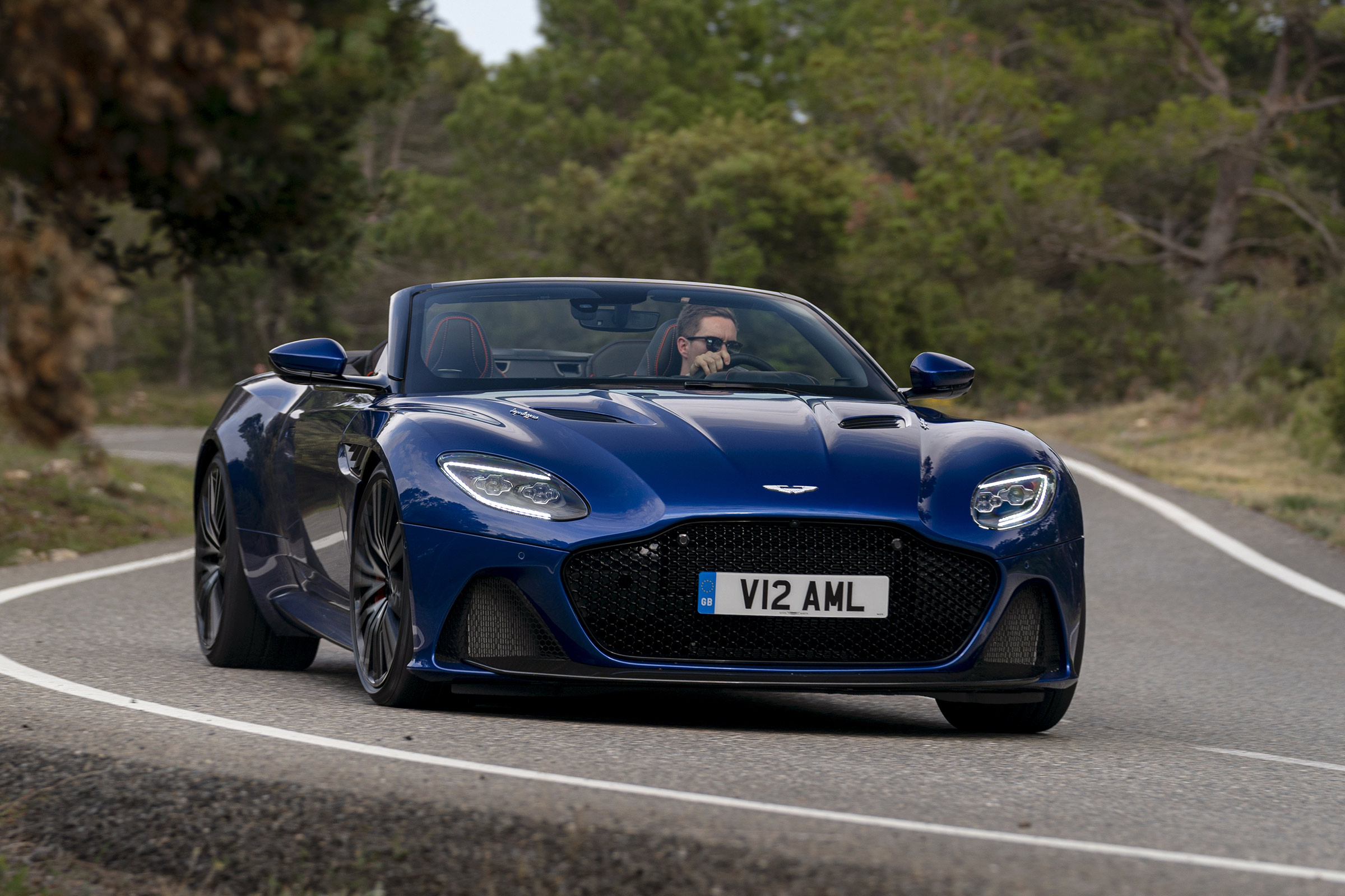 Aston Martin DBS Superleggera Volante nose cornering