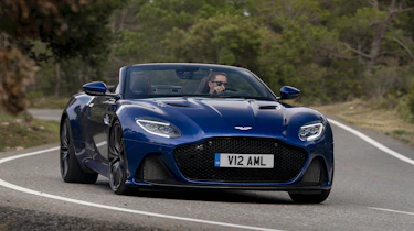 Aston Martin DBS Superleggera Volante nose cornering