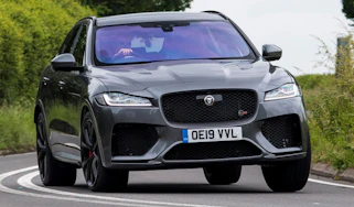 Jaguar F-Pace SVR - front 3/4 cornering