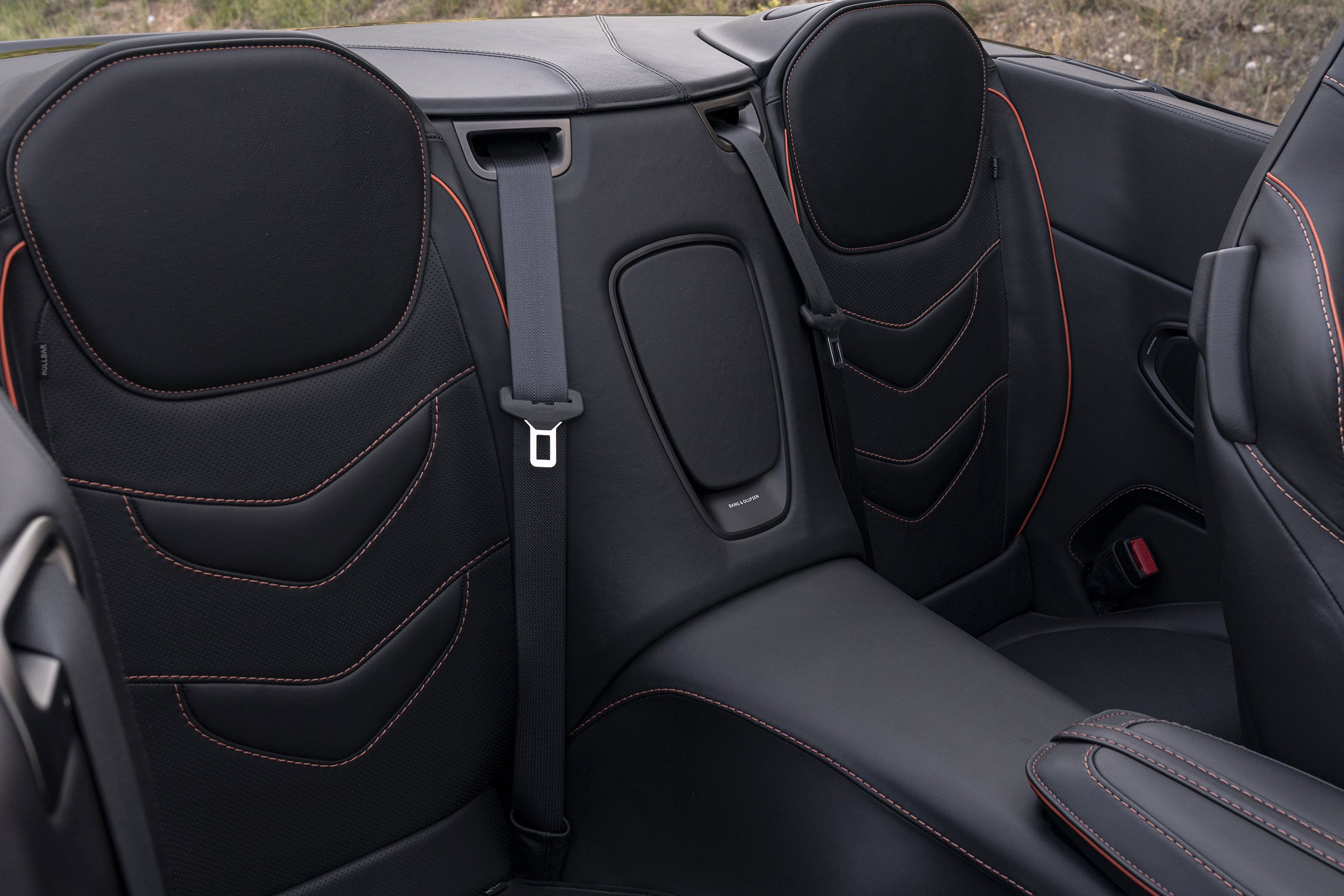 Aston Martin DBS Superleggera Volante rear seats