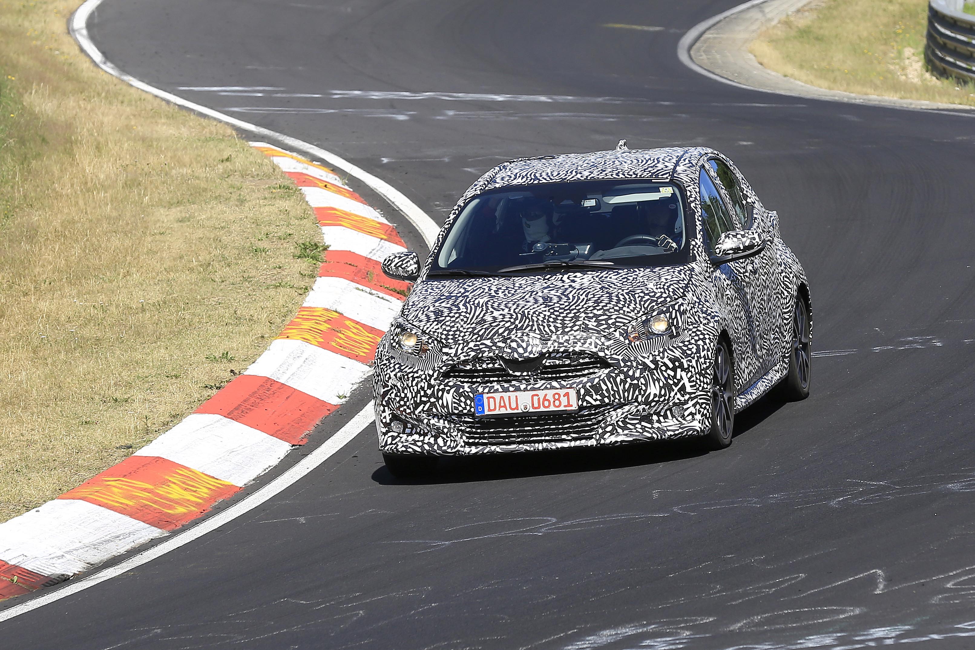Toyota Yaris testing at the Nurburgring