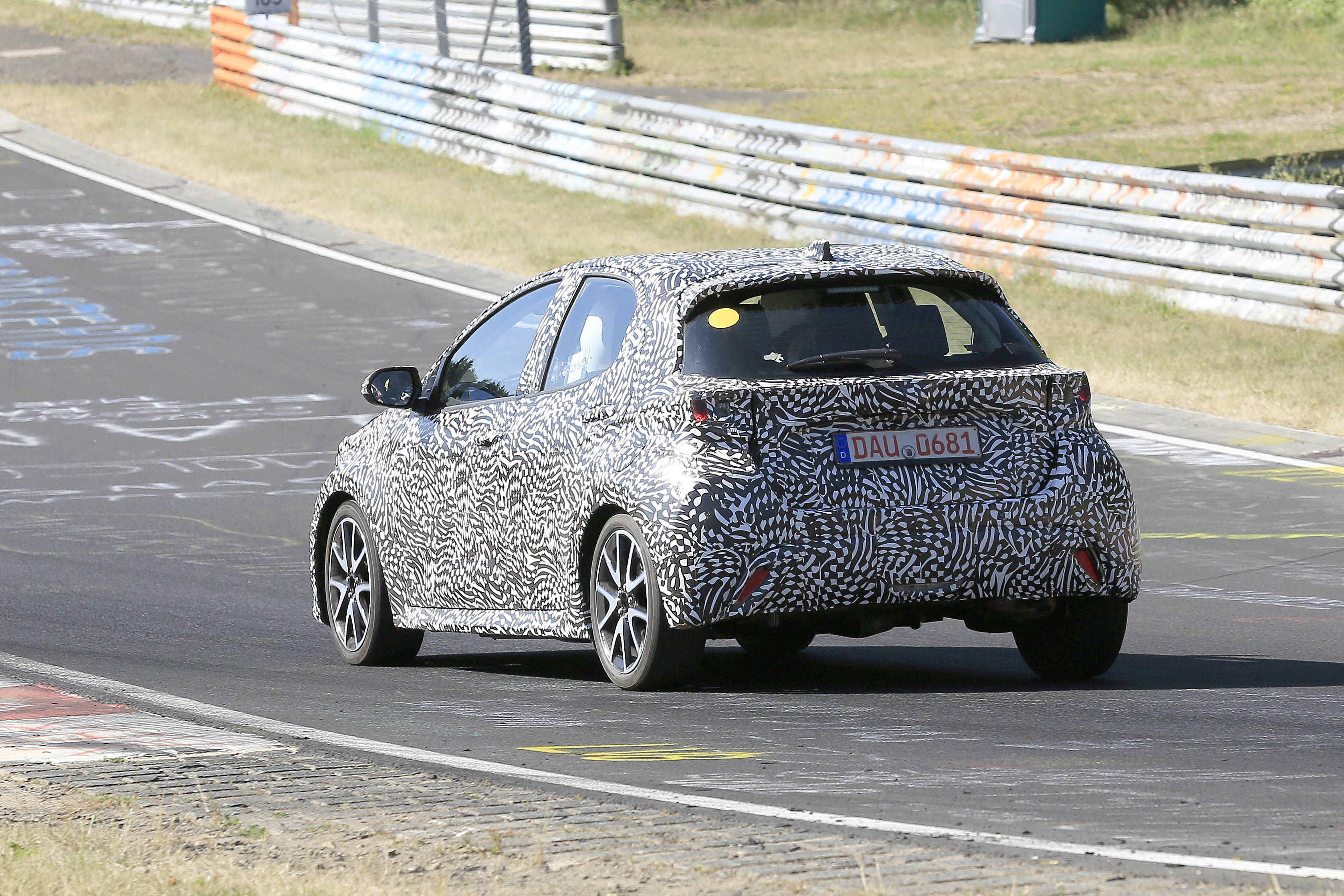 Camouflaged Toyota Yaris prototype