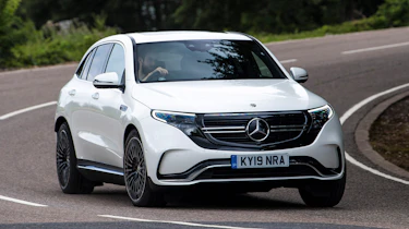 Mercedes EQC SUV front cornering