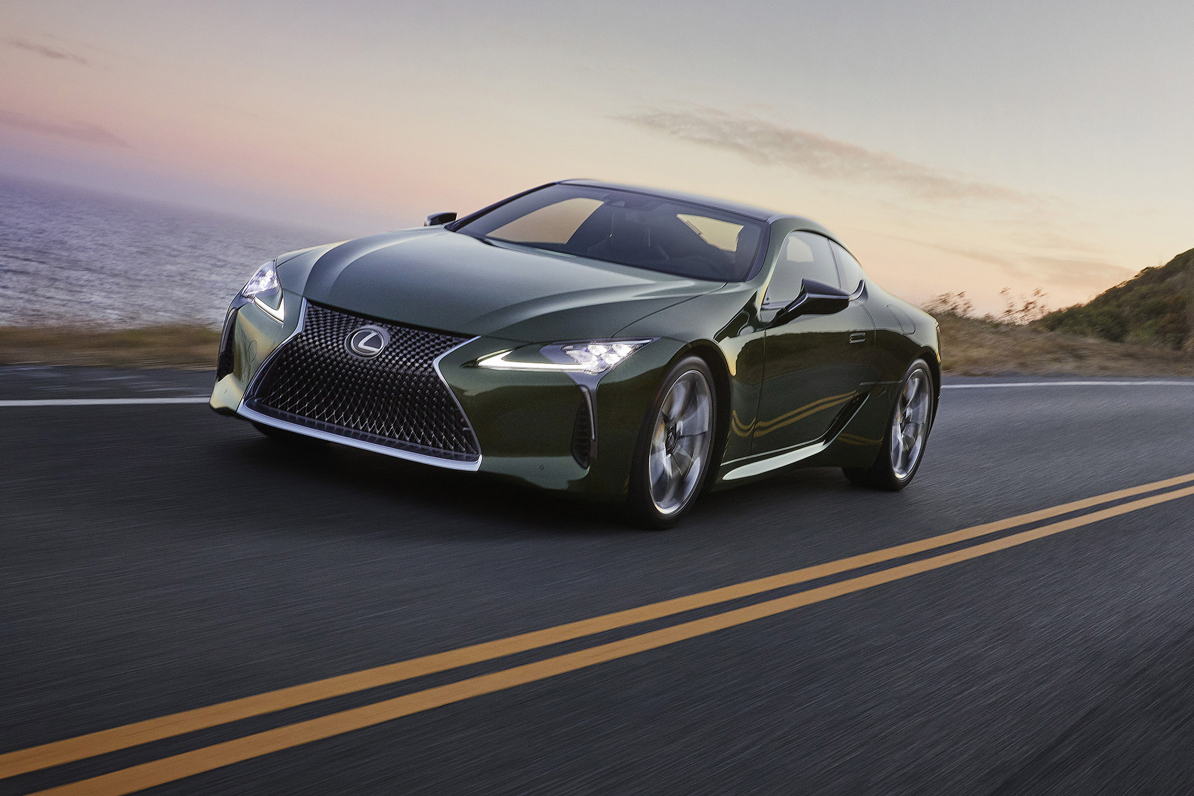 Lexus LC Limited Edition driving