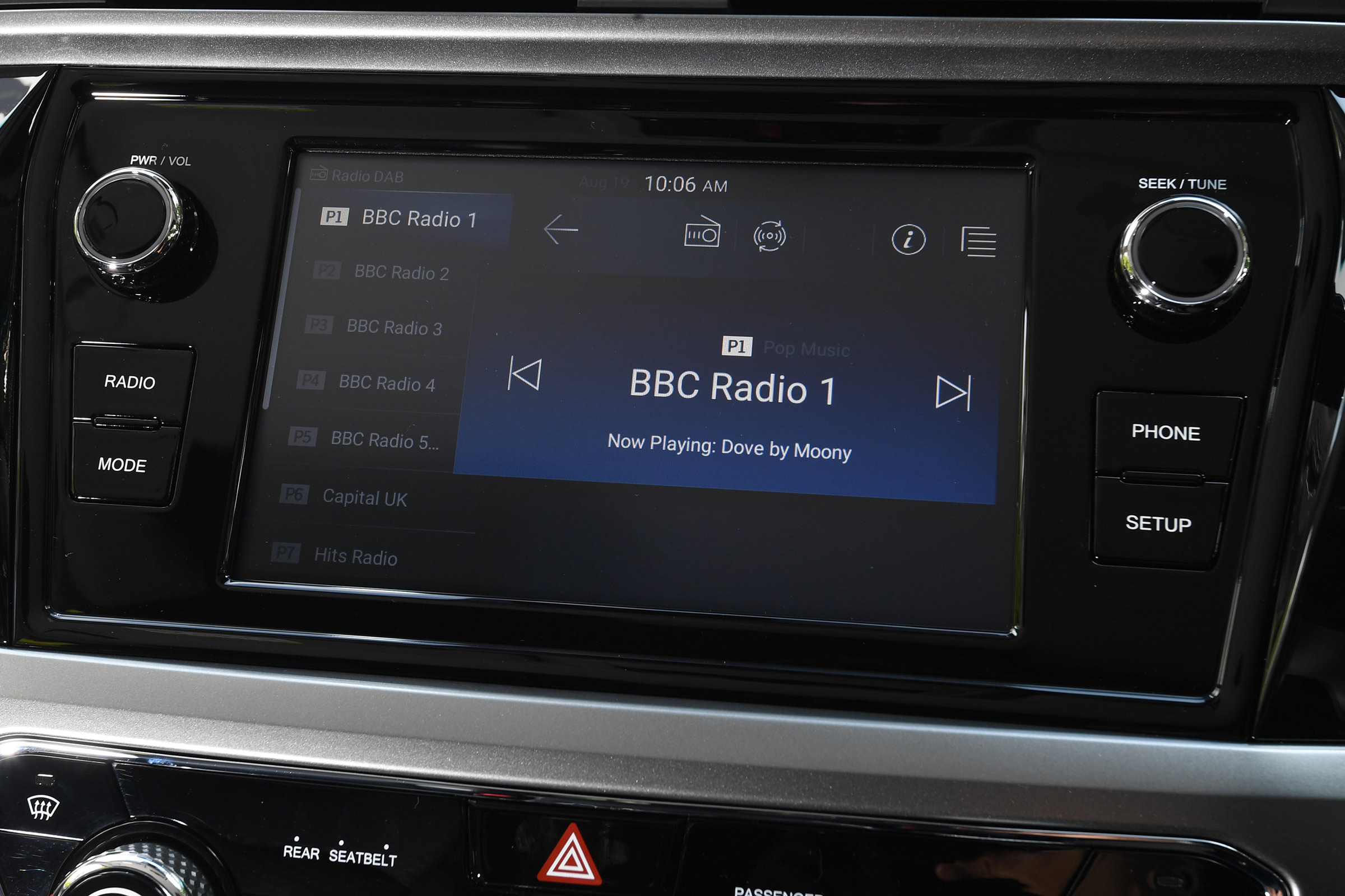 SsangYong Korando SUV infotainment display