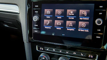 Volkswagen Golf hatchback infotainment system