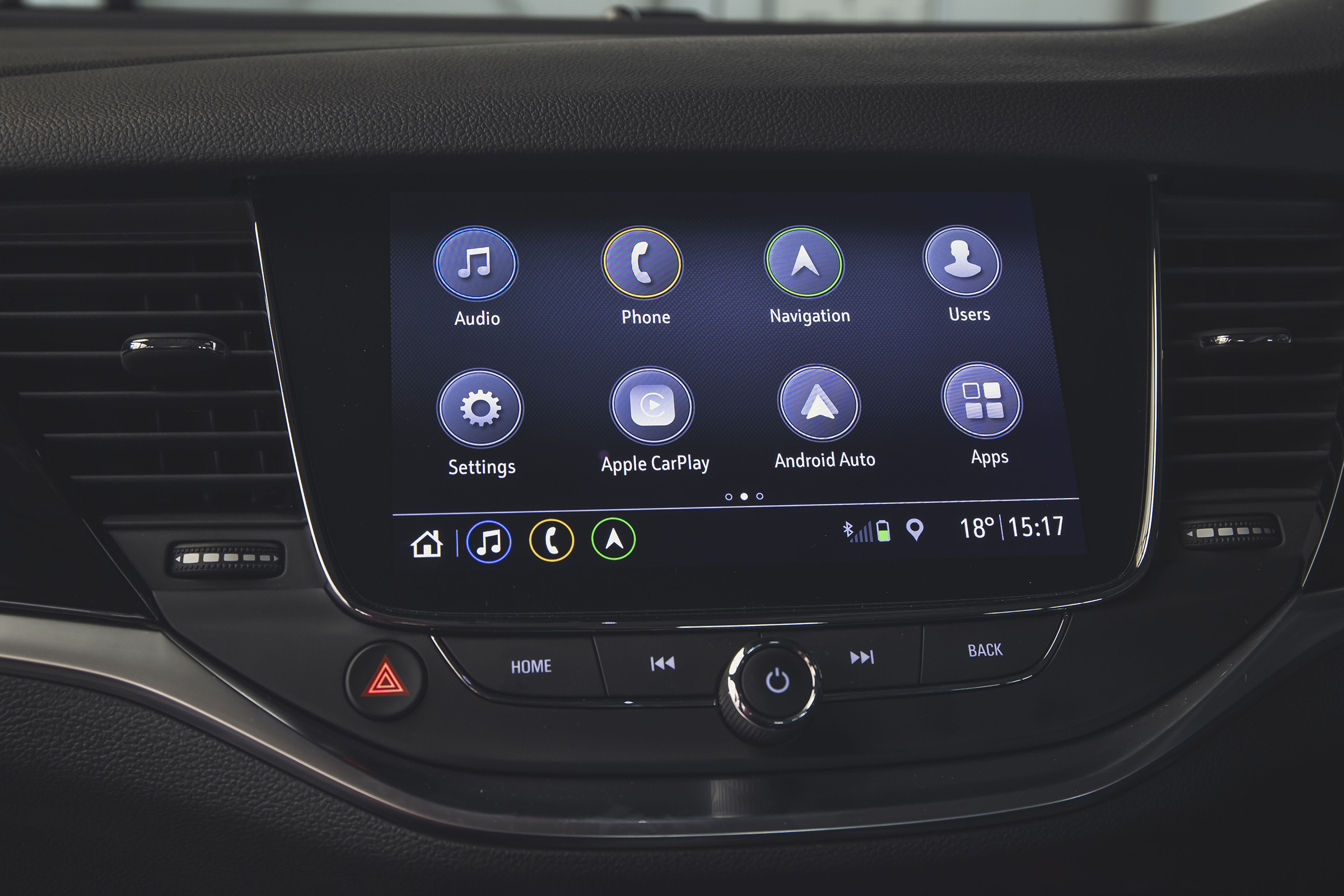Vauxhall Astra hatchback central display