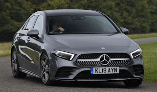 Mercedes A-Class saloon driving