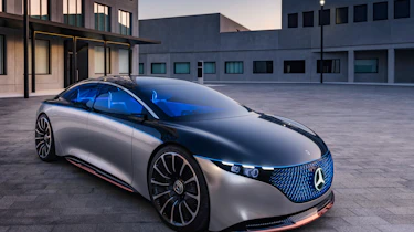 Mercedes EQS concept close up