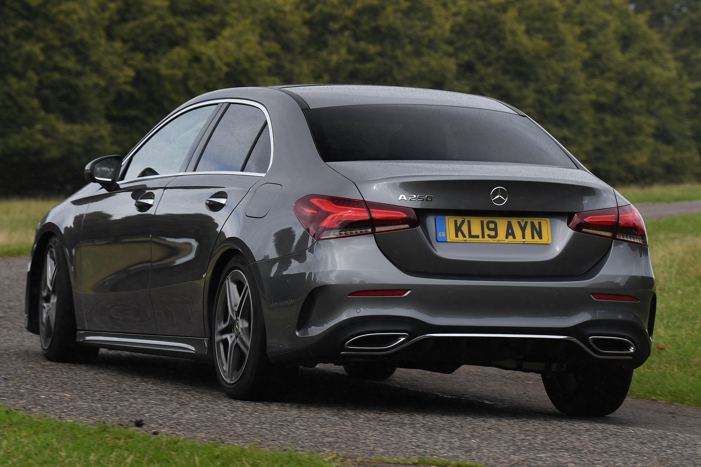 Mercedes A-Class saloon rear cornering