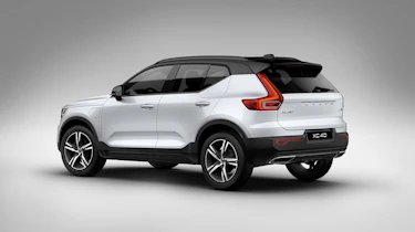 Volvo XC40 hybrid rear side view