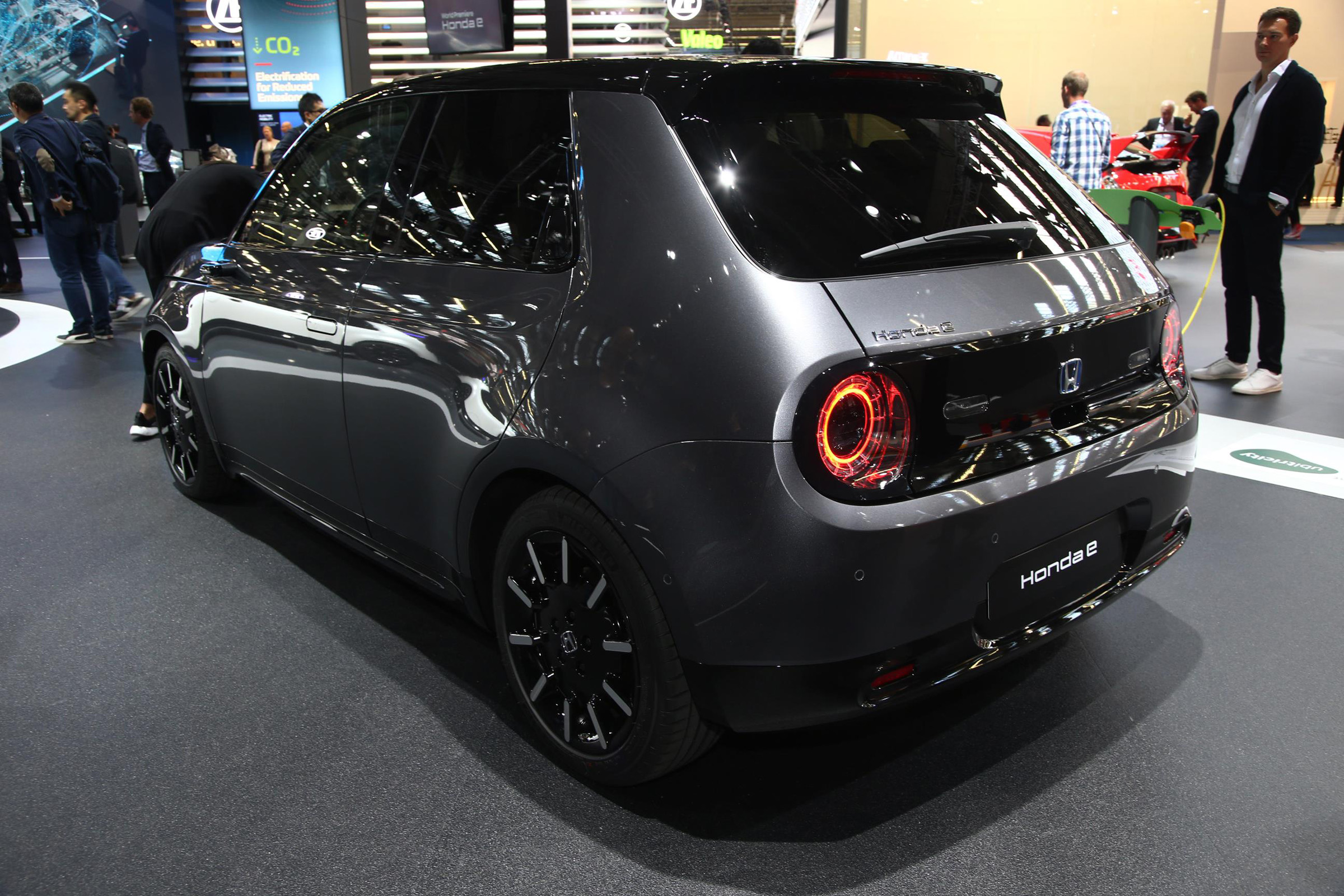 Honda e production version - 3/4 rear static view at Frankfurt