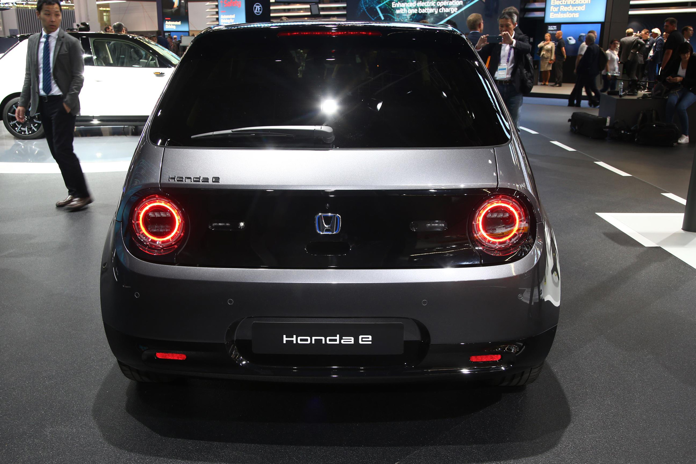 Honda e production version - rear view at Frankfurt