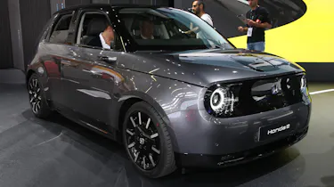 Honda e production version - 3/4 front static view at Frankfurt