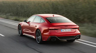 Audi RS7 driving - rear view