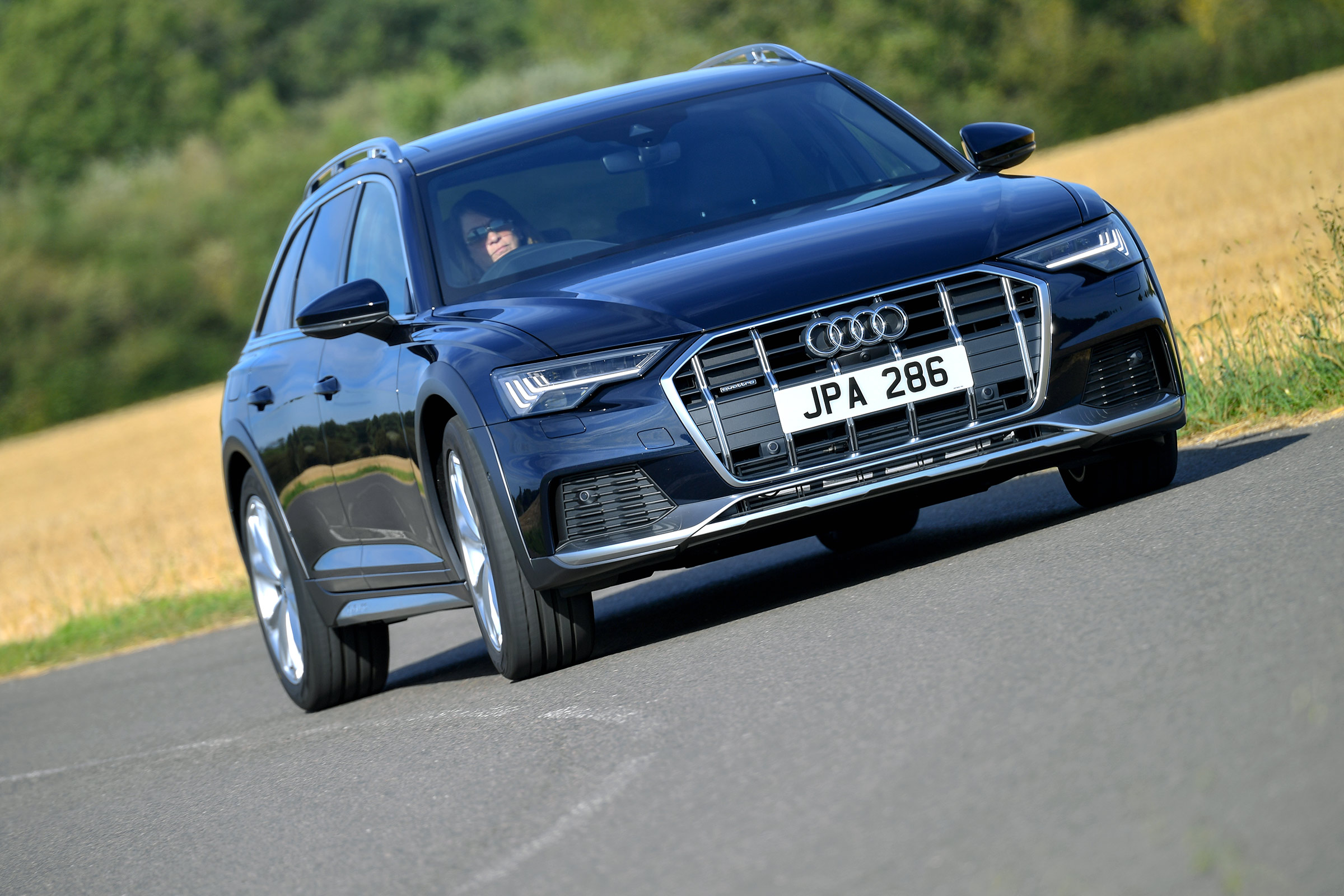 Audi A6 Allroad quattro estate cornering