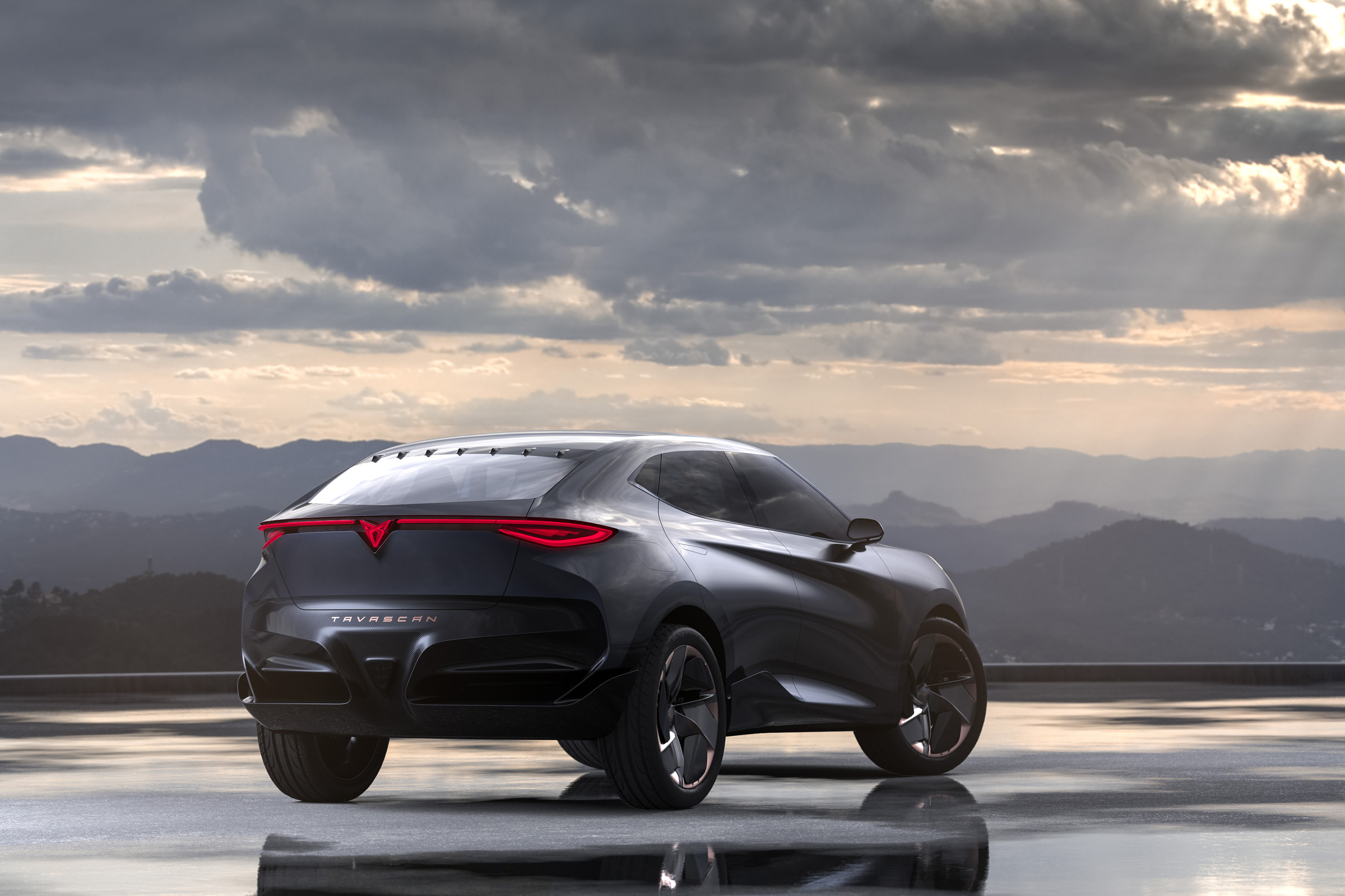Cupra Tavascan - Static rear 3/4 shot