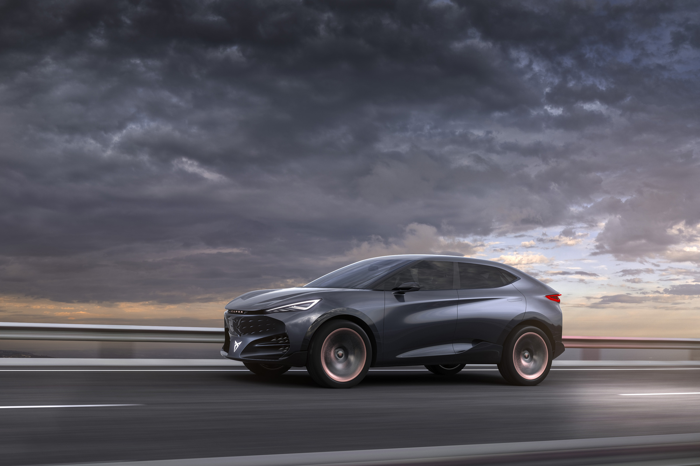 Cupra Tavascan - Dynamic front 3/4 shot