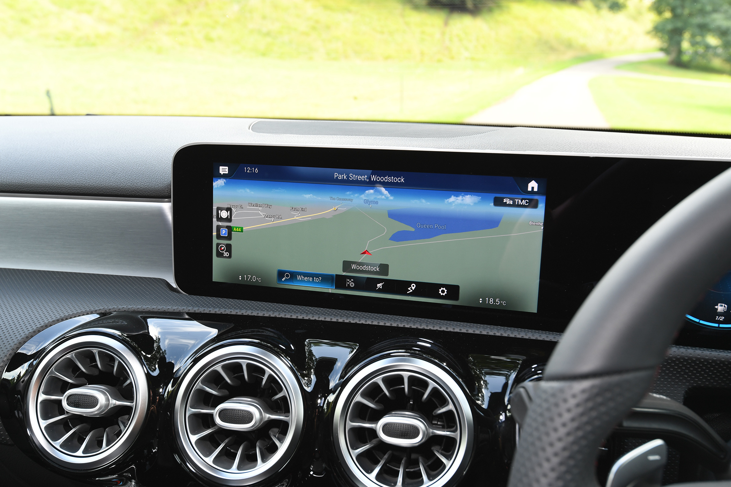 Mercedes A-Class saloon centre console