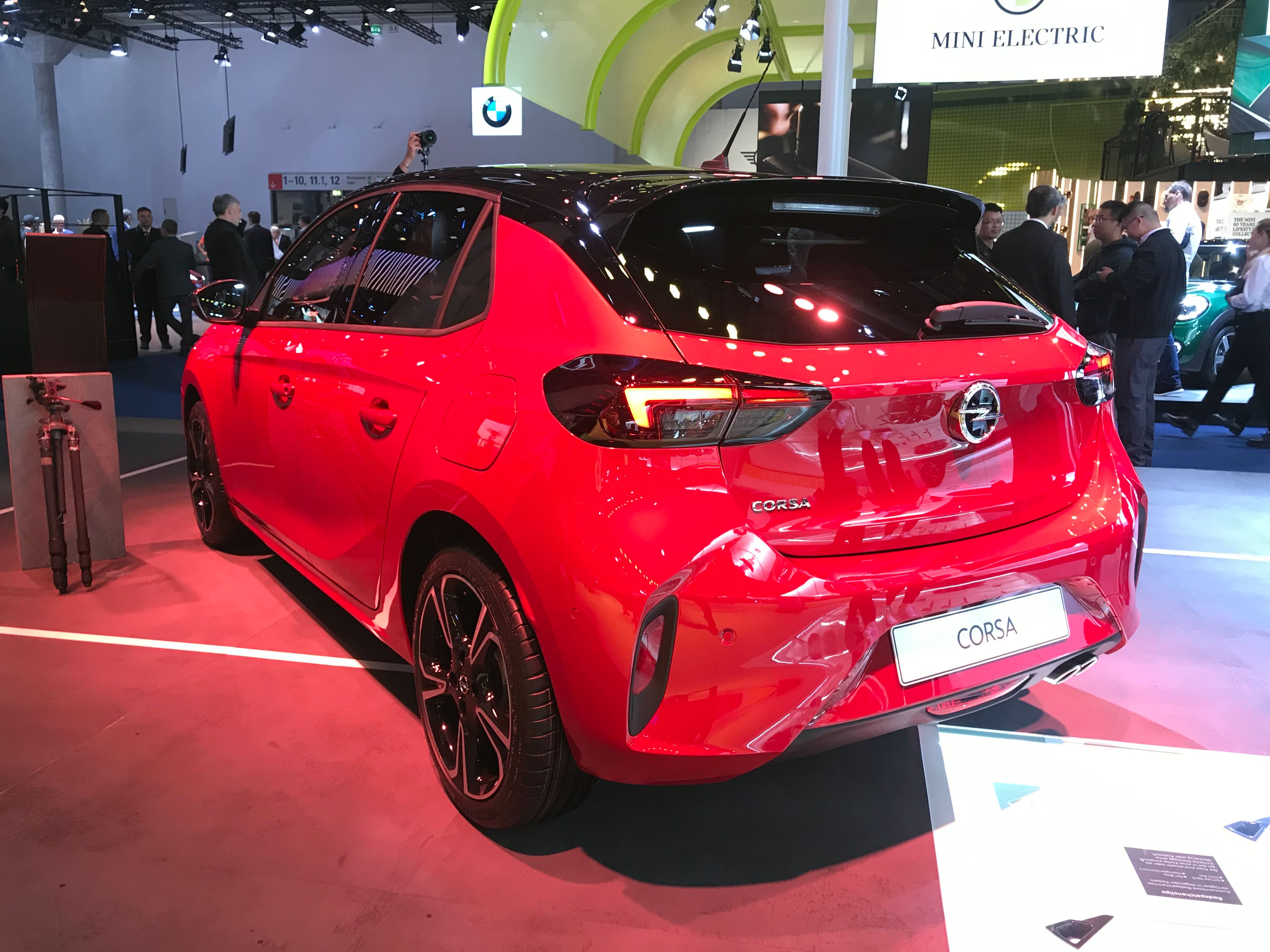 2019 Vauxhall Corsa - Rear static 3/4 view at Frankfurt