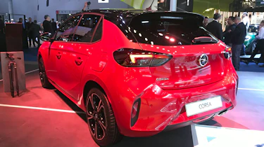 2019 Vauxhall Corsa - Rear static 3/4 view at Frankfurt