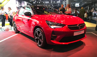 2019 Vauxhall Corsa - Front static 3/4 view at Frankfurt