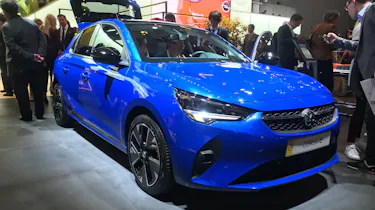 2020 Vauxhall Corsa-e - static 3/4 view at the Frankfurt Motor Show