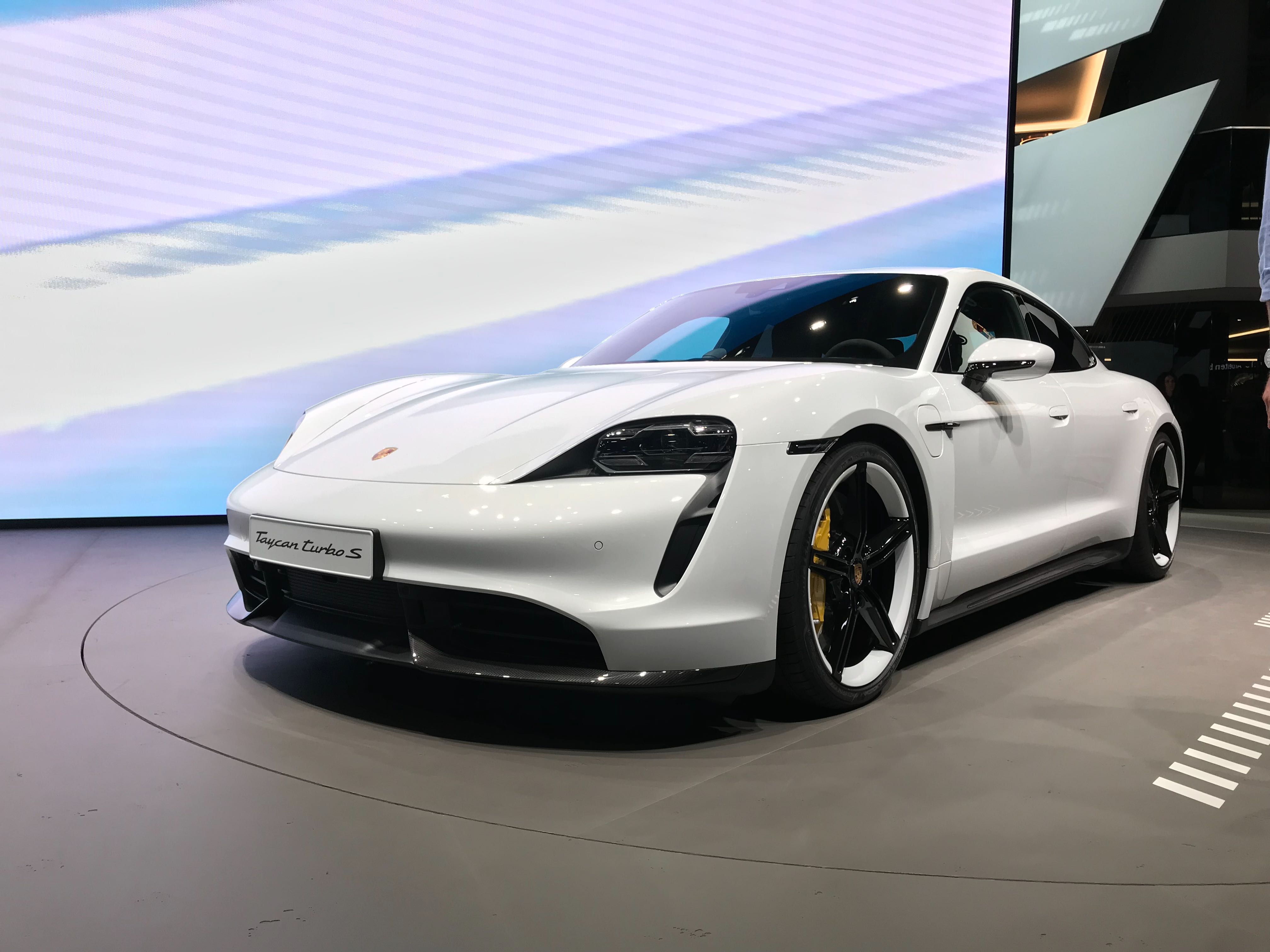 Porsche Taycan - Front 3/4 at Frankfurt