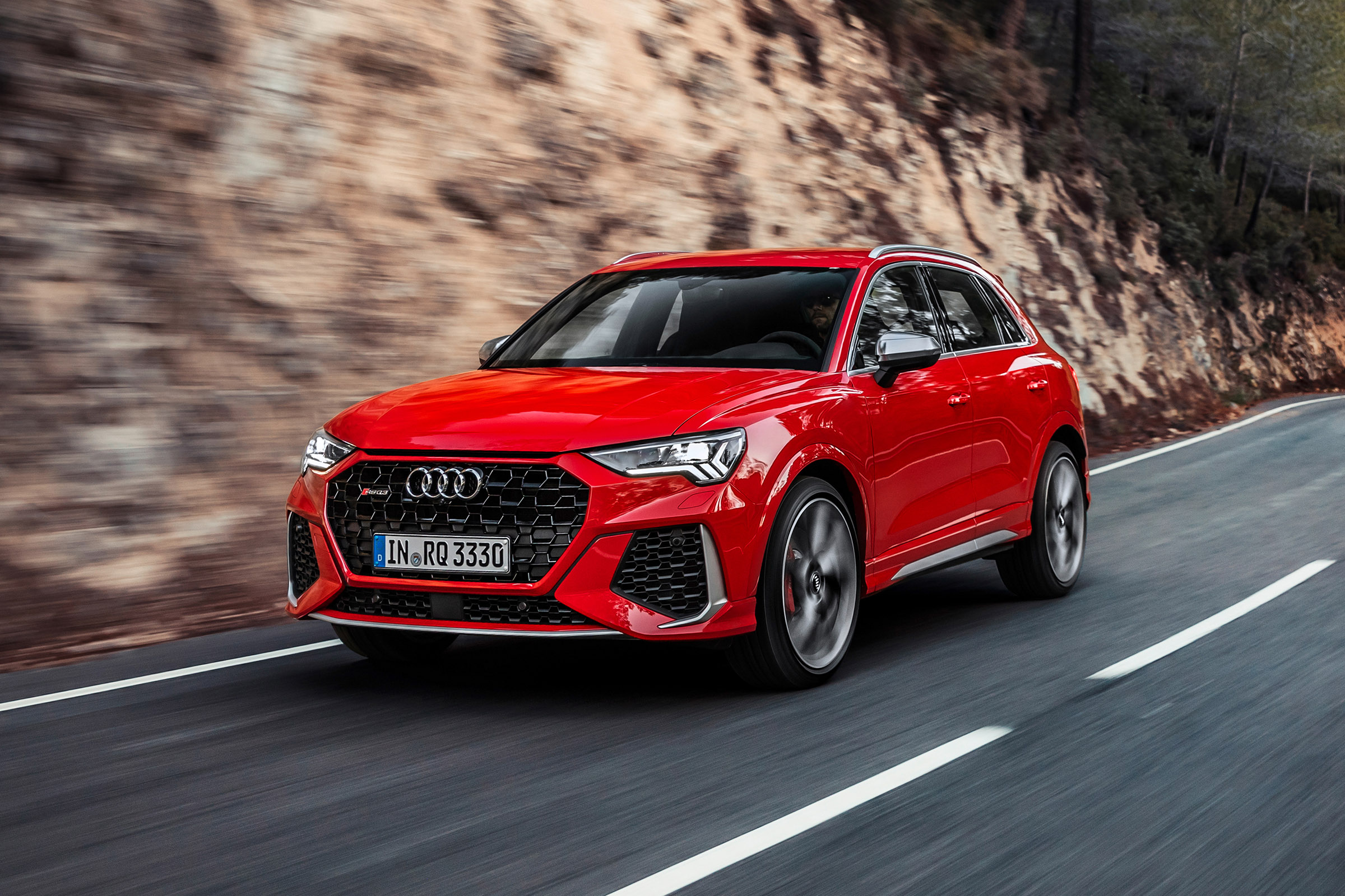 Audi RS Q3 driving