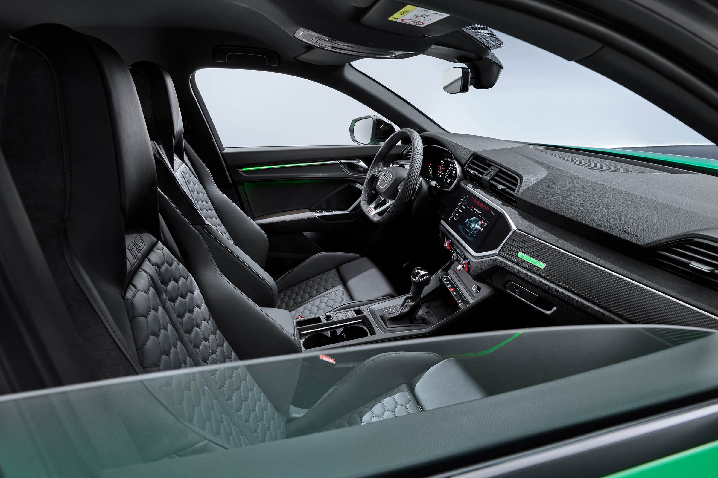 Audi RS Q3 Sportback interior - side view