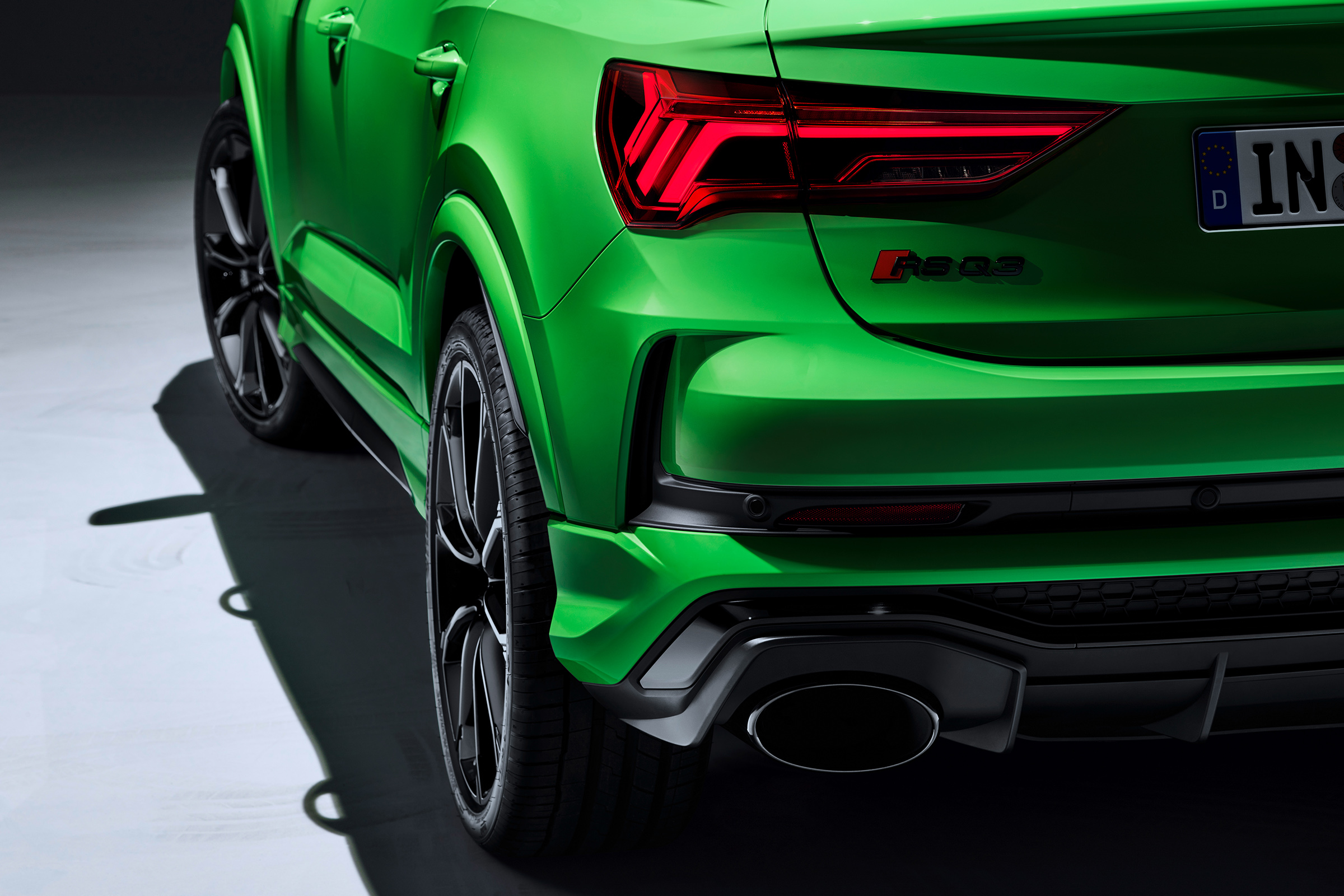 Audi RS Q3 Sportback rear end detail
