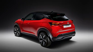 New Nissan Juke in red - rear view