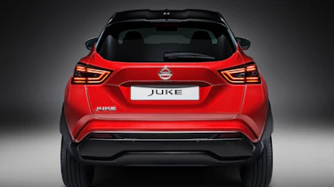 New Nissan Juke in red - rear end