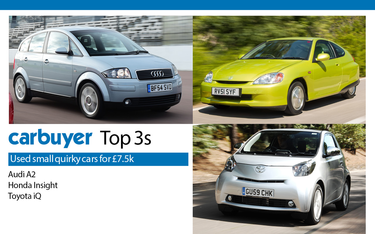 Top 3 used small quirky cars for £7,500