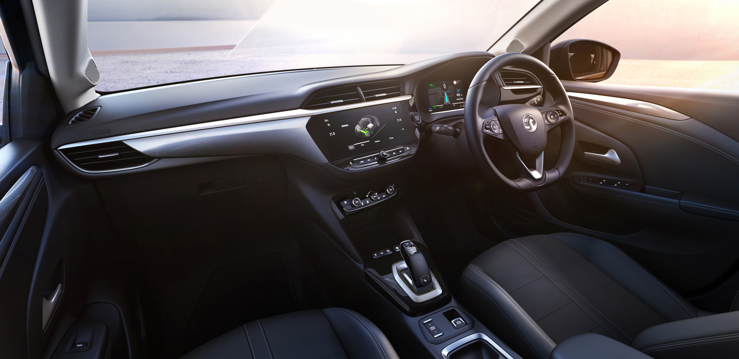 2020 Vauxhall Corsa-e - dashboard view from passenger seat