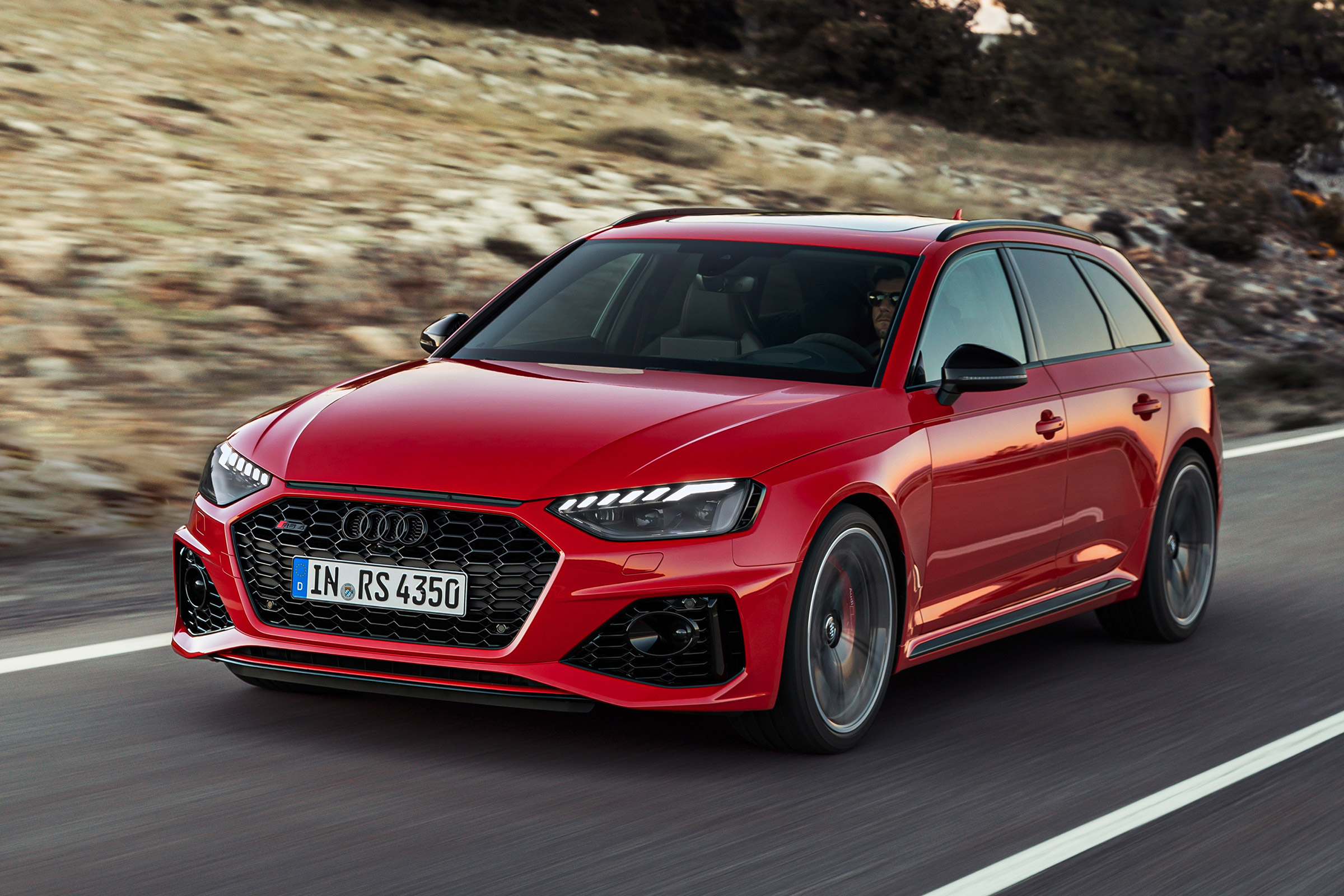 Audi RS4 Avant driving