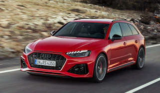 Audi RS4 Avant driving