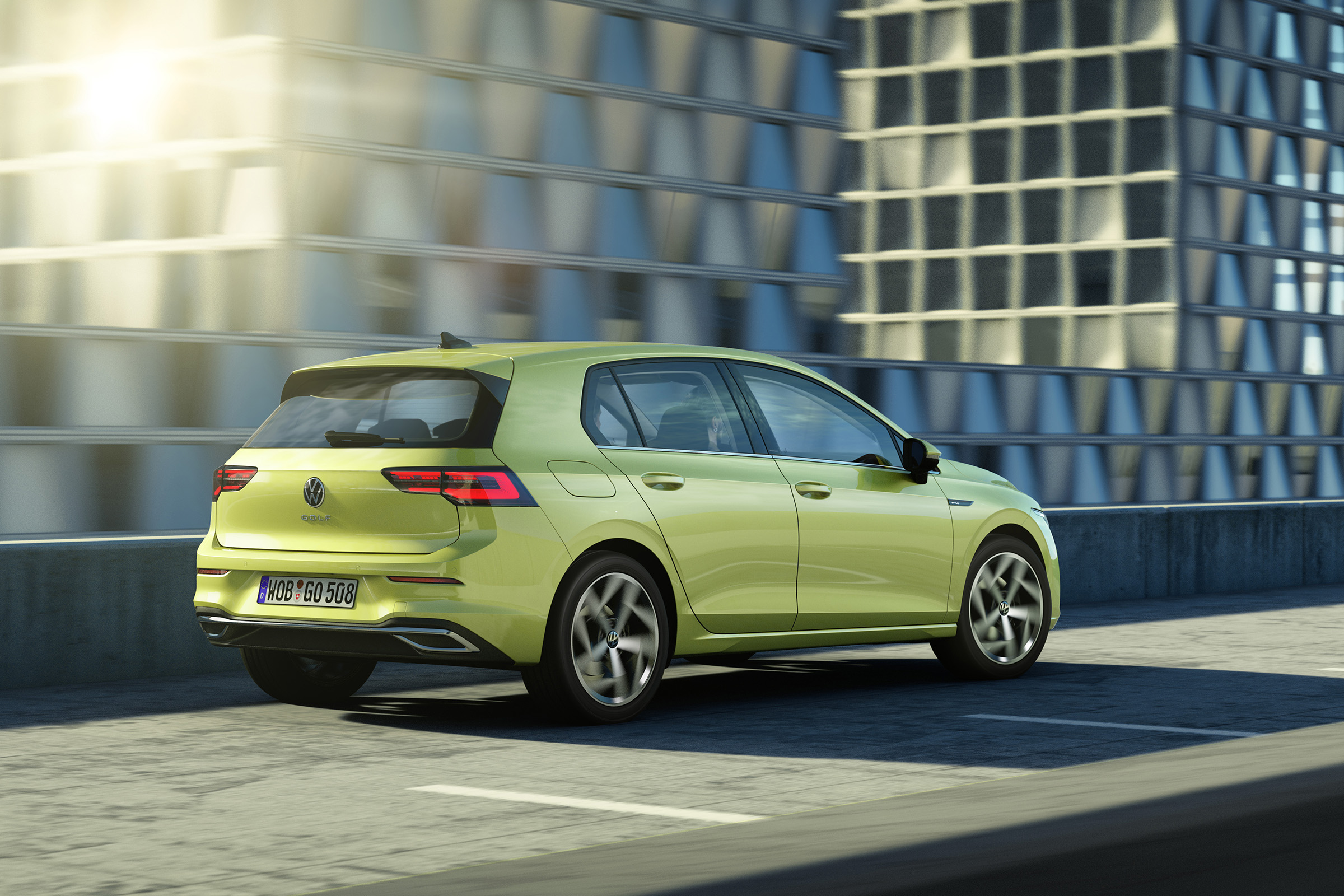 2020 Volkswagen Golf driving - rear view