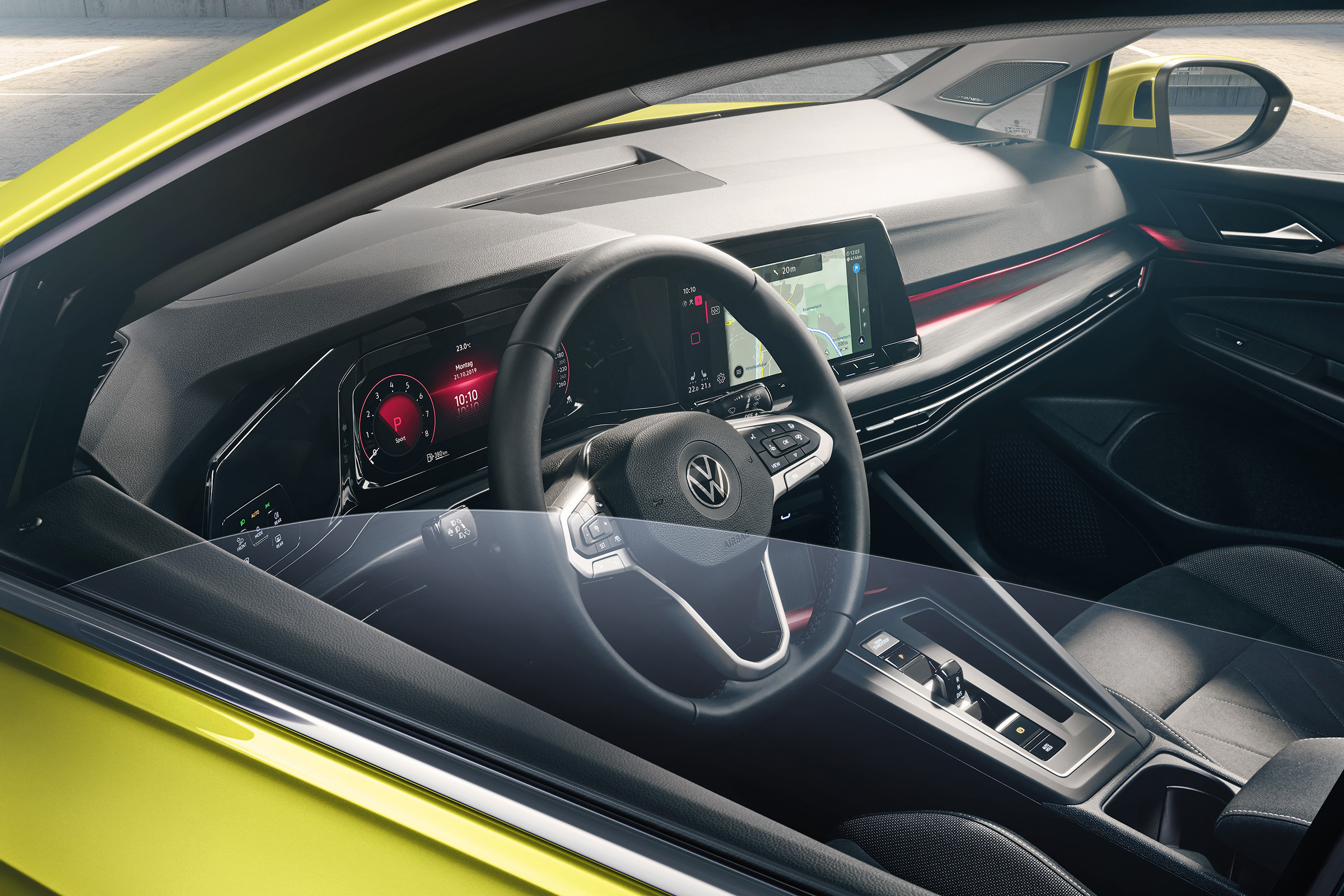 2020 Volkswagen Golf interior - taken from outside