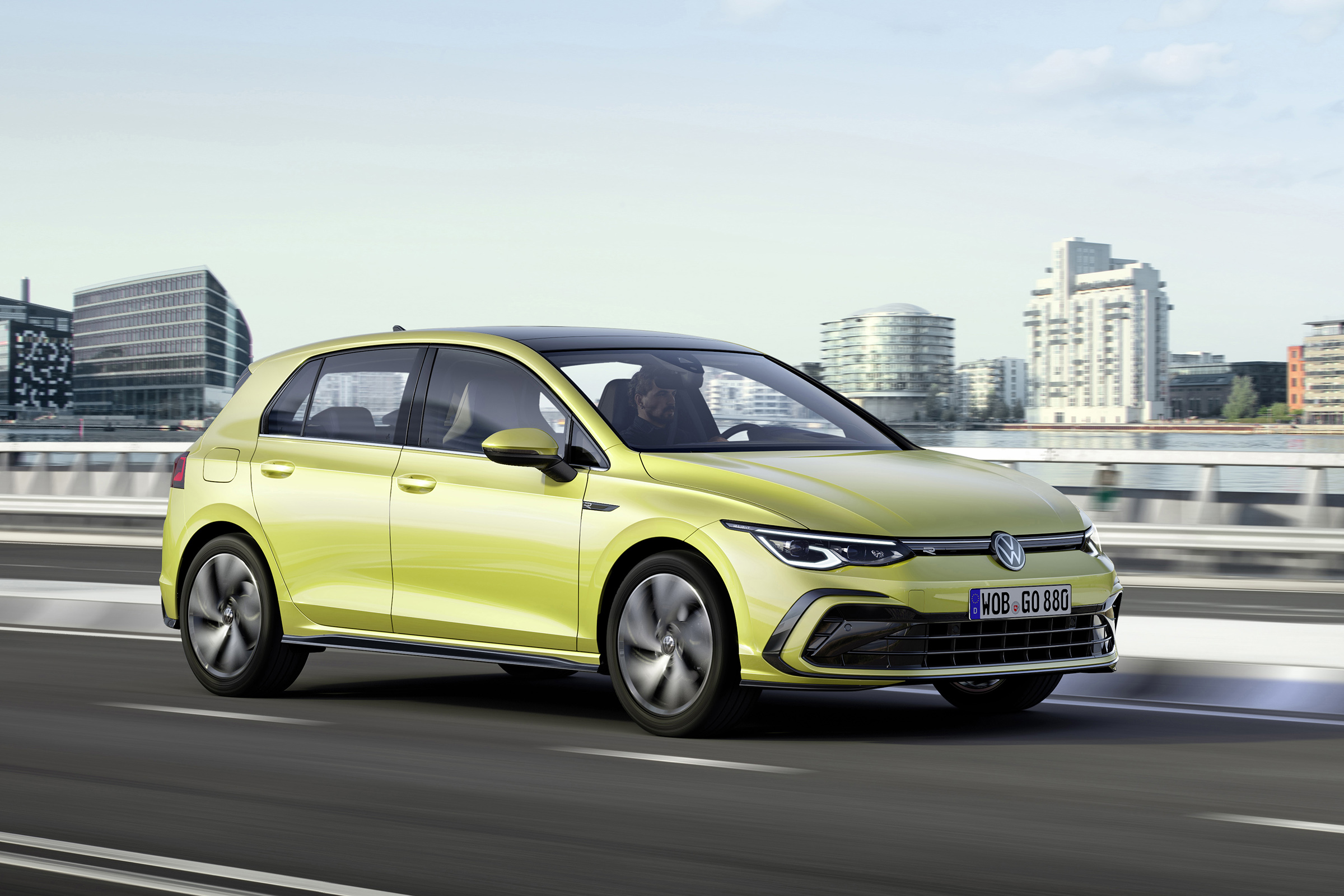 2020 Volkswagen Golf R-Line driving