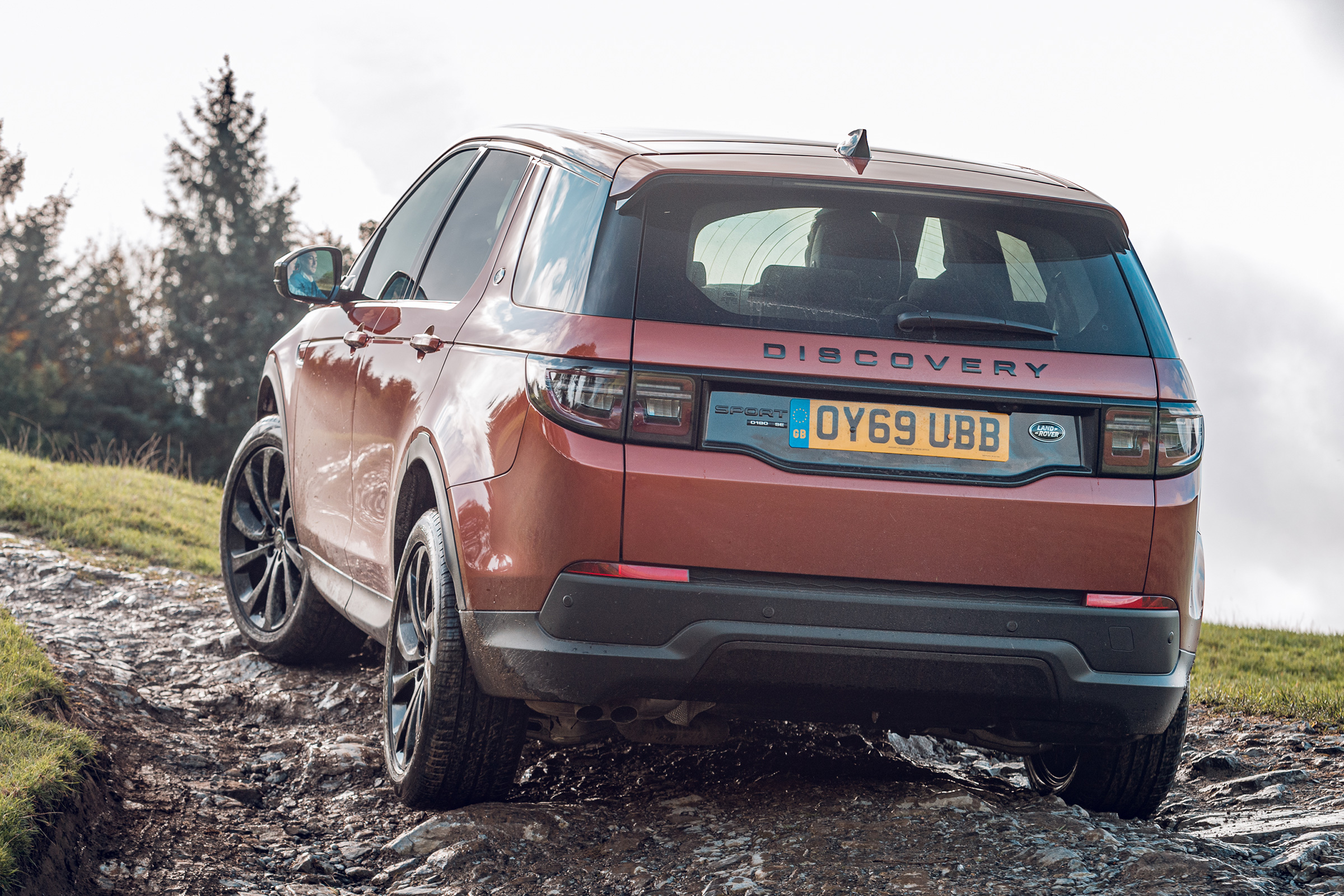 Land Rover Discovery Sport rear 3/4 off-road