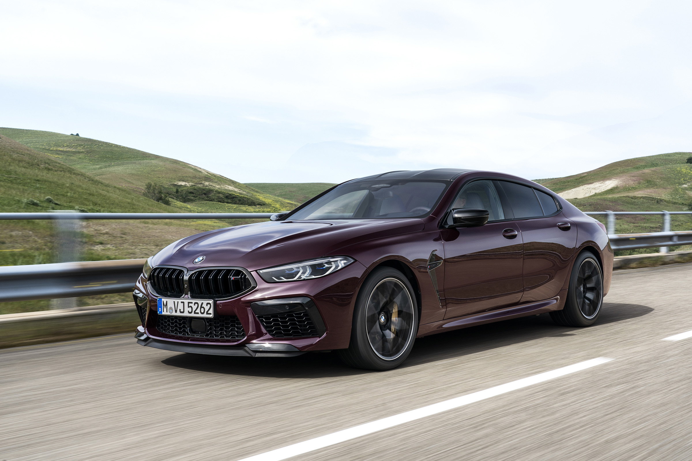BMW M8 Gran Coupe driving