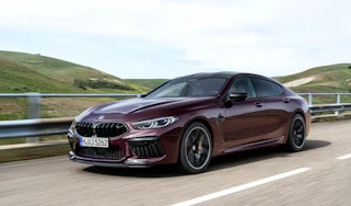BMW M8 Gran Coupe driving