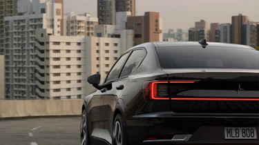 2020 Polestar 2 - Dynamic rear 3/4 view