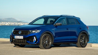 Volkswagen T-Roc R SUV front 3/4 driving