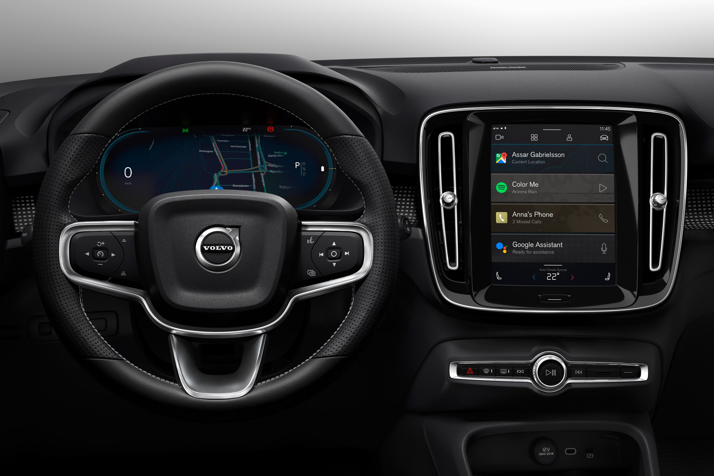 Volvo XC40 Recharge dash