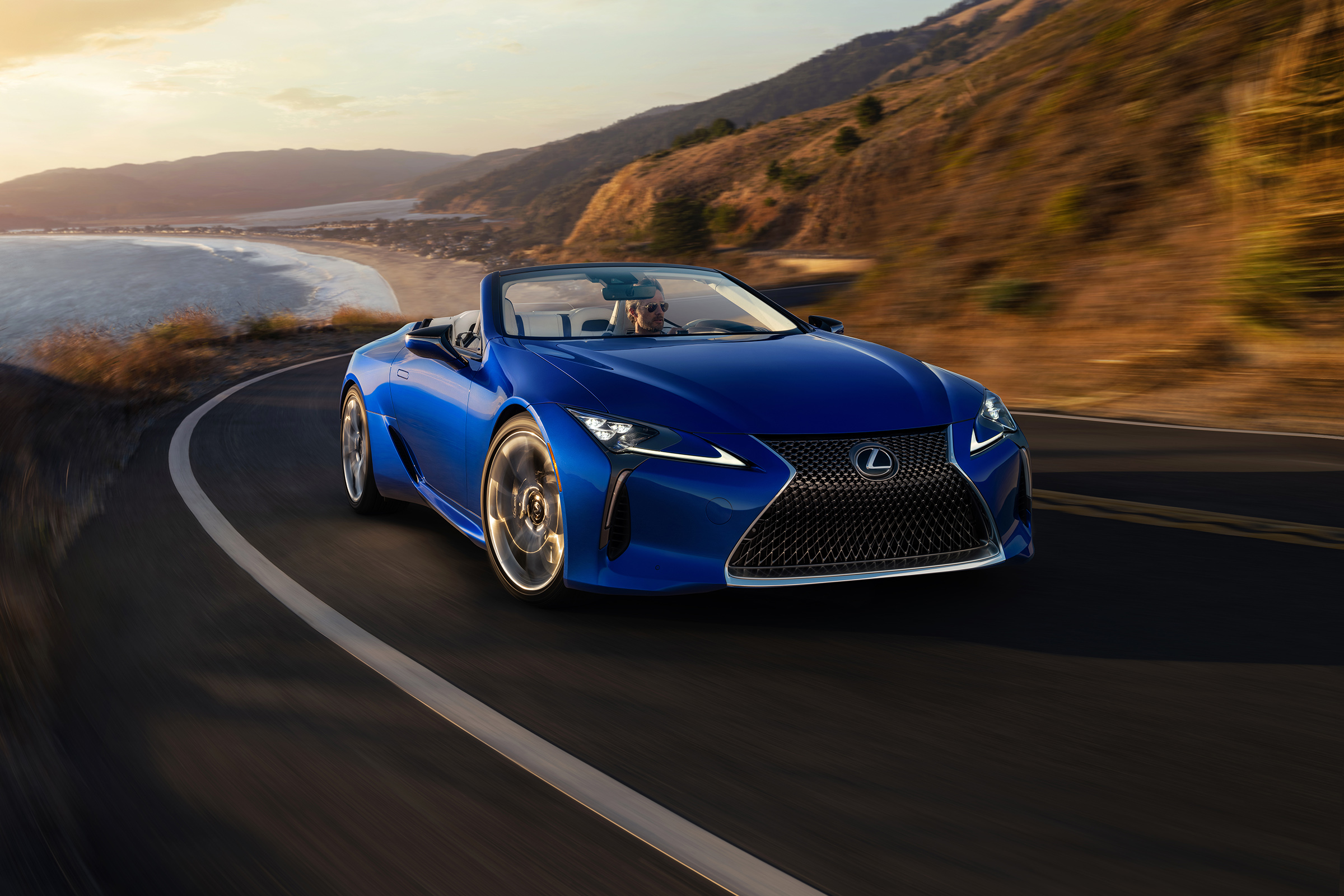 Lexus LC500 Convertible driving